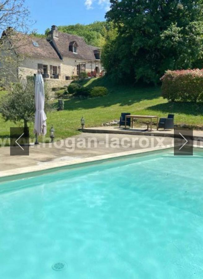 Вілла Domaine Du Bonheur En Pierre Avec Piscine, Proche Sarlat Carlux Екстер'єр фото