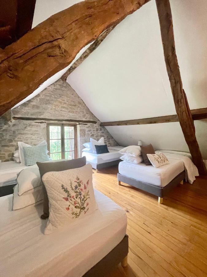 Вілла Domaine Du Bonheur En Pierre Avec Piscine, Proche Sarlat Carlux Екстер'єр фото