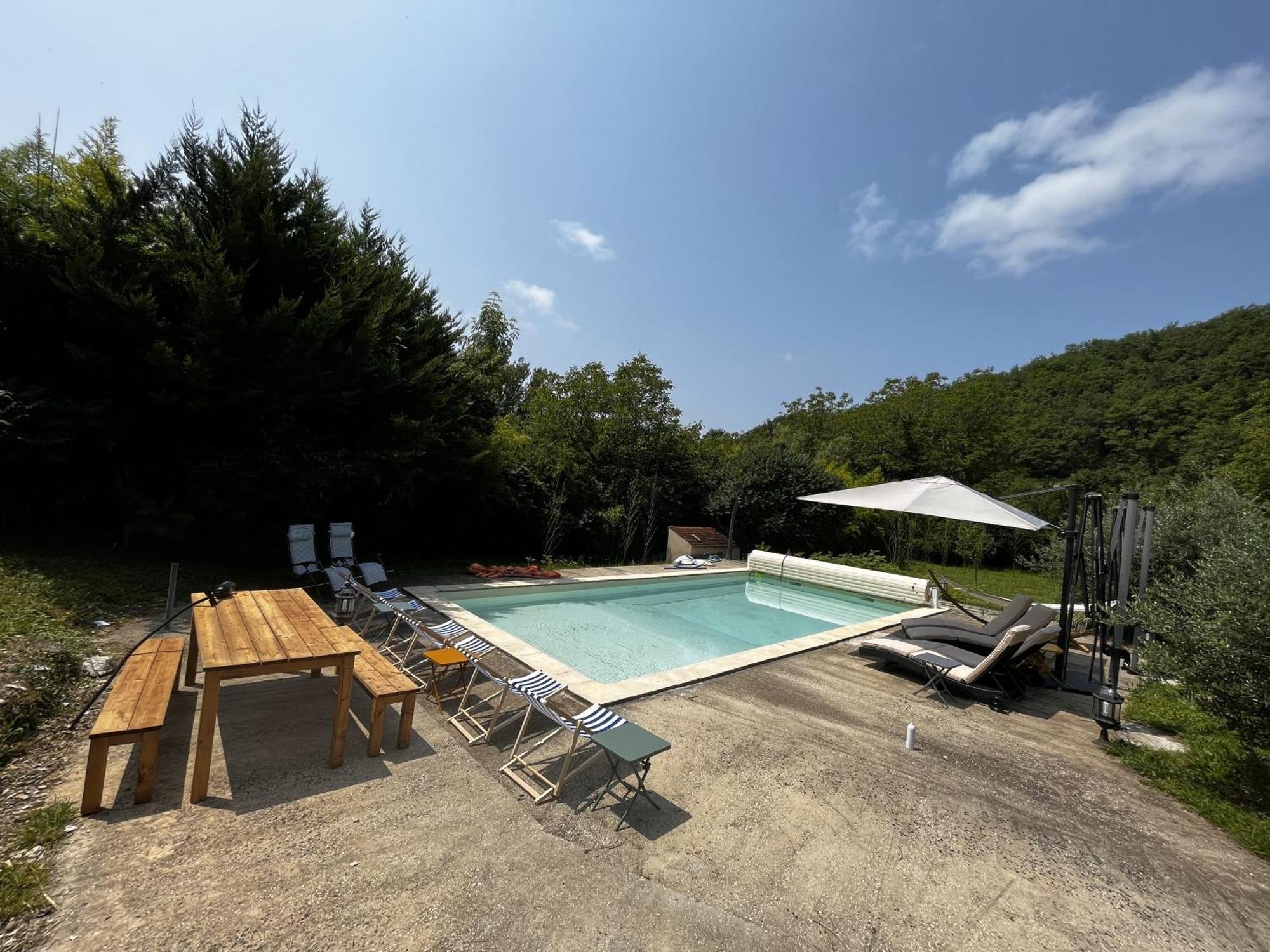 Вілла Domaine Du Bonheur En Pierre Avec Piscine, Proche Sarlat Carlux Екстер'єр фото